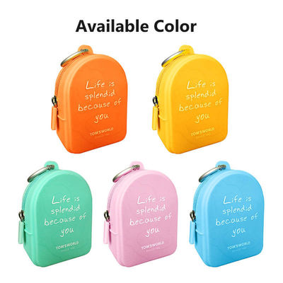 kaufen Phenolfreies Silicone Zero Wallet Wasserdicht Reißverschluss Rucksack Form Kleinspeicher Silicone Tasche online manufacture