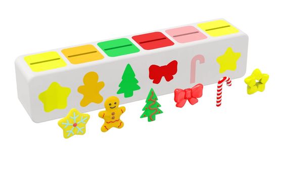 Montessori-Puzzlespielzeug-Klassifikationsbox für Kinder Frühschulbildung Baustein Puzzle