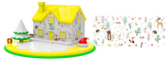 Baby Puzzle Silikon Spielzeug Haus Baustein Modell für die Erziehung von Babys auf Hands-on Fähigkeit