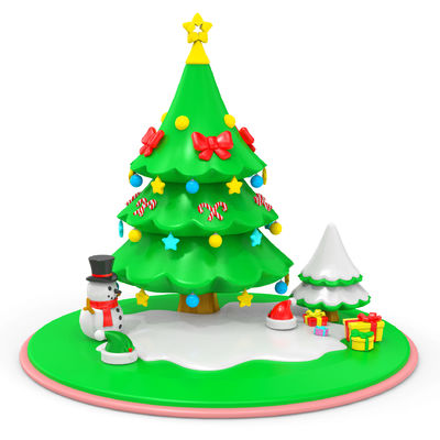 Bausteine für Kinder Lernspielzeuge Silikon Weihnachtsbaum Spielzeuge