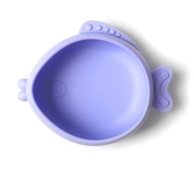 Kreative Fische formten Babysilikongeschirr, Schalen der Kinder Saug, Geschirr, Silikonschüsseln