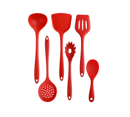 Küchengeräte Set, 6 Stück nicht klebendes Silikon Küchengerät Spatula Silikon Griff Silikon Küche