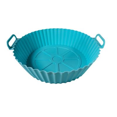 Großhandel Klappbare Wiederverwendbare Silikon-Fryer-Liner Backmatte Kuchenpfanne Kreislauf-Fryer Silikon-Töpfel-Liner